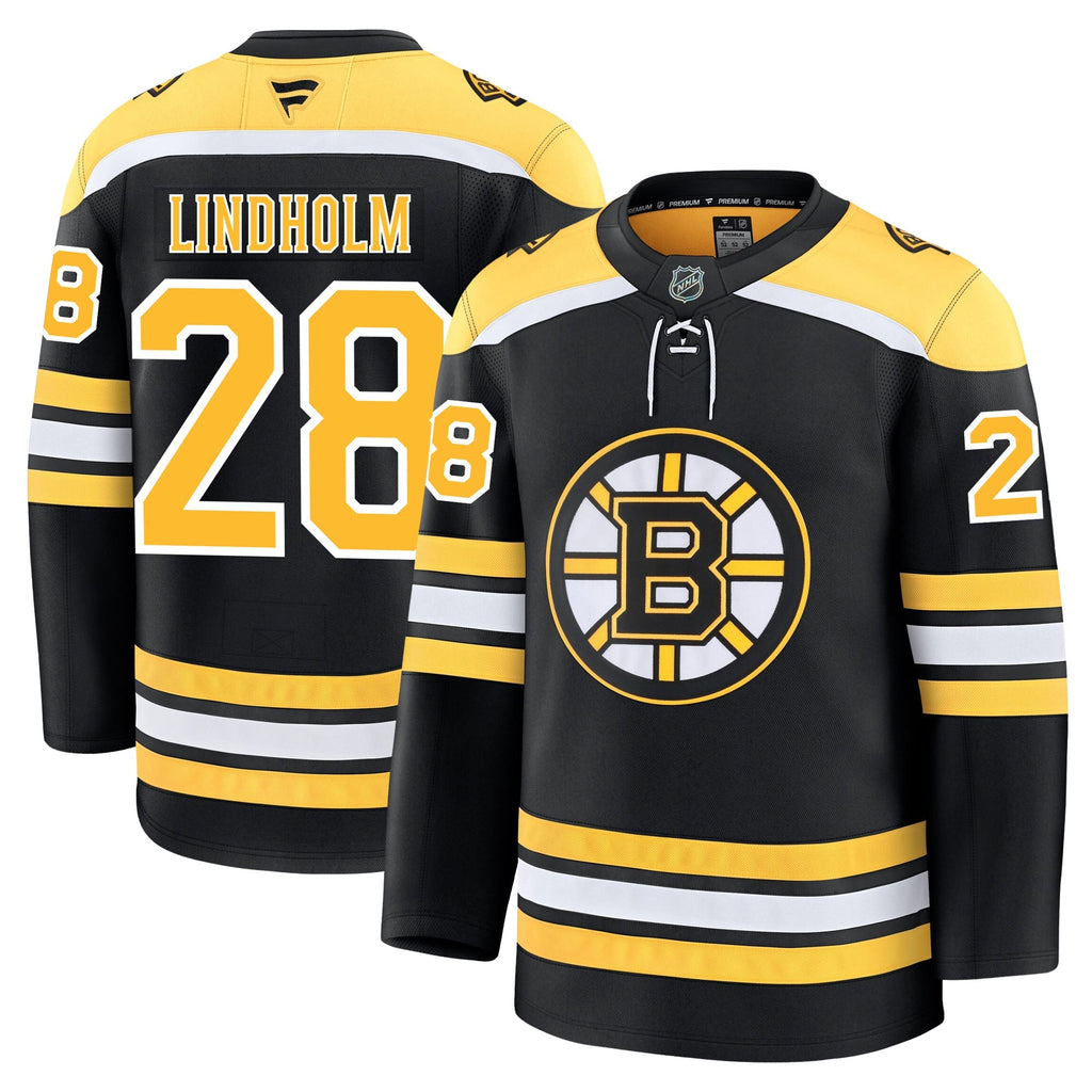Elias Lindholm Boston Bruins Fanatics Premium Home Jersey