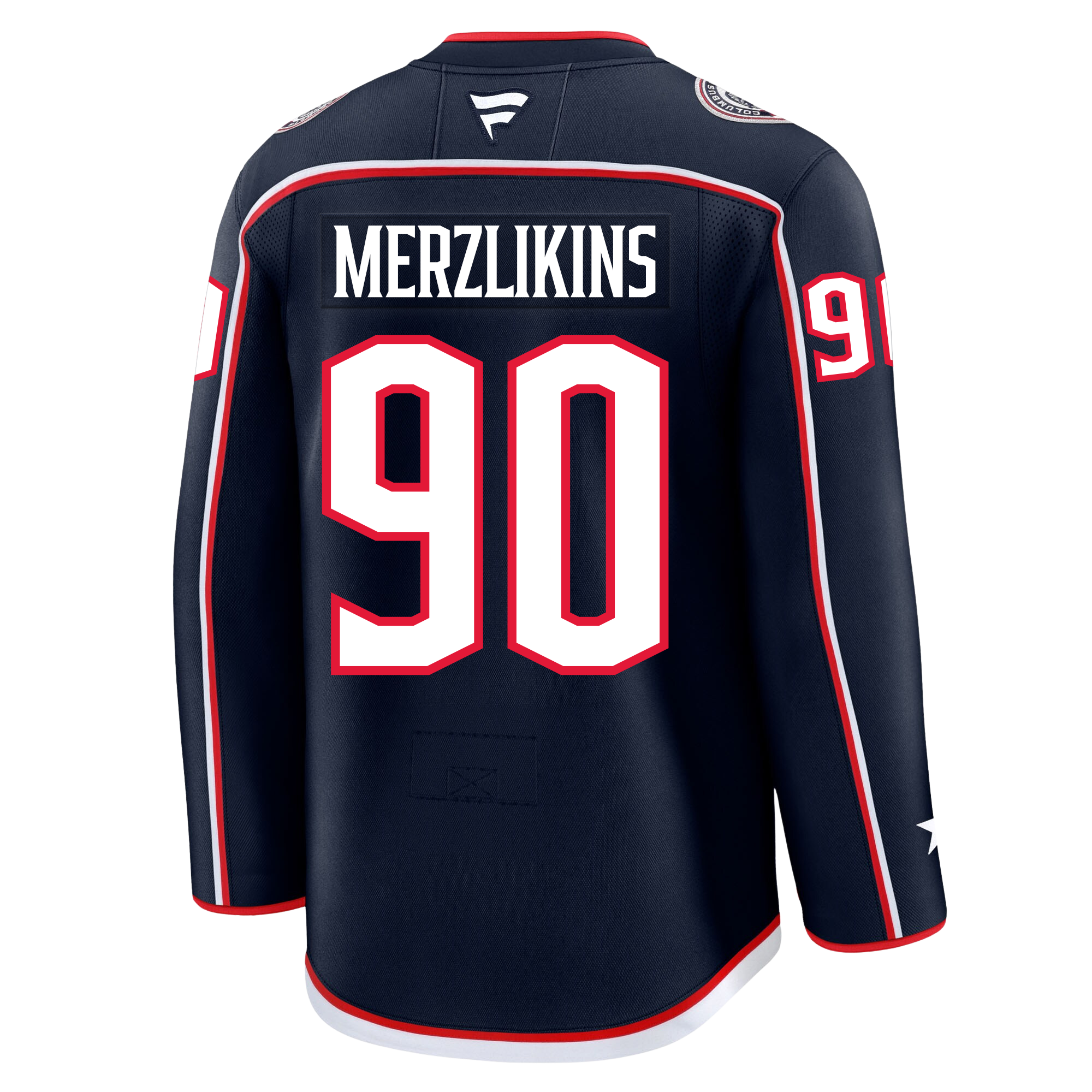 Elvis Merzlikins Columbus Blue Jackets Fanatics Premium Home Jersey