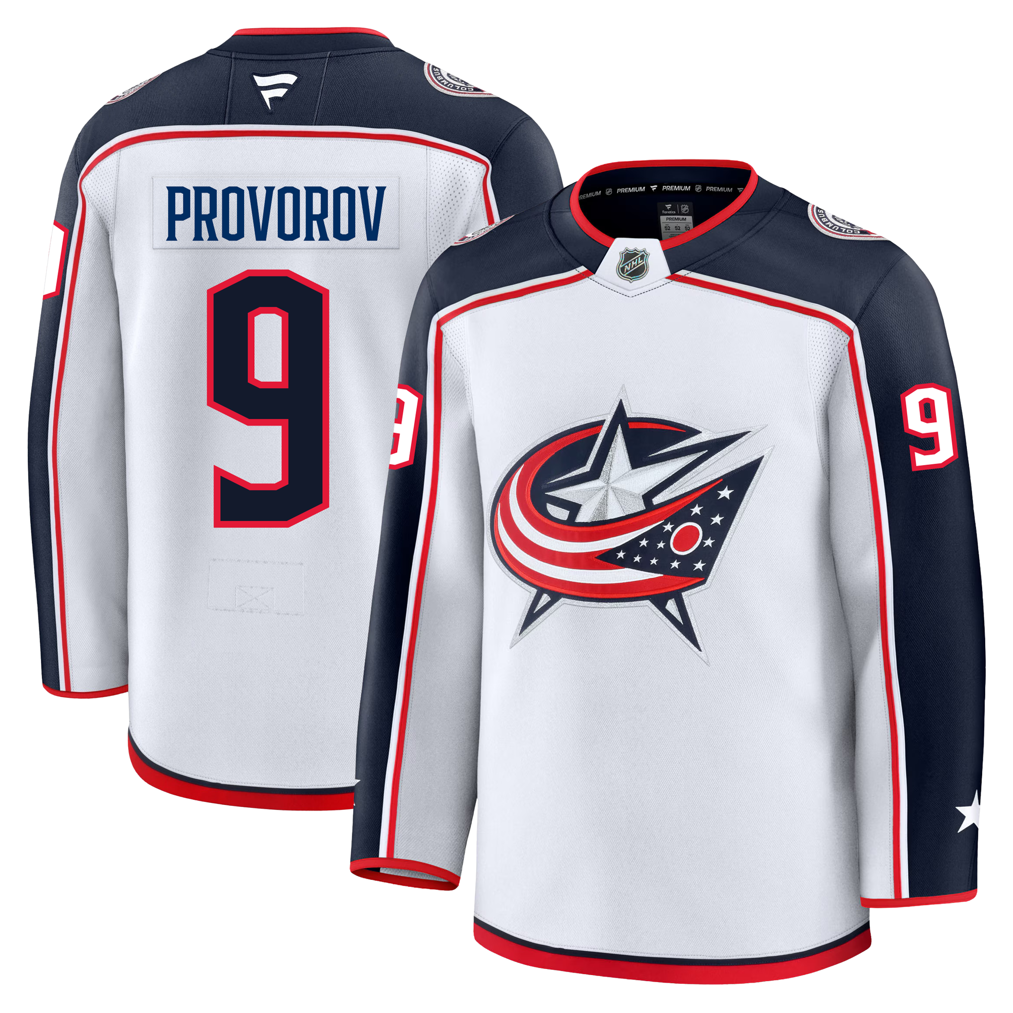 Ivan Provorov Columbus Blue Jackets Fanatics Premium Away Jersey