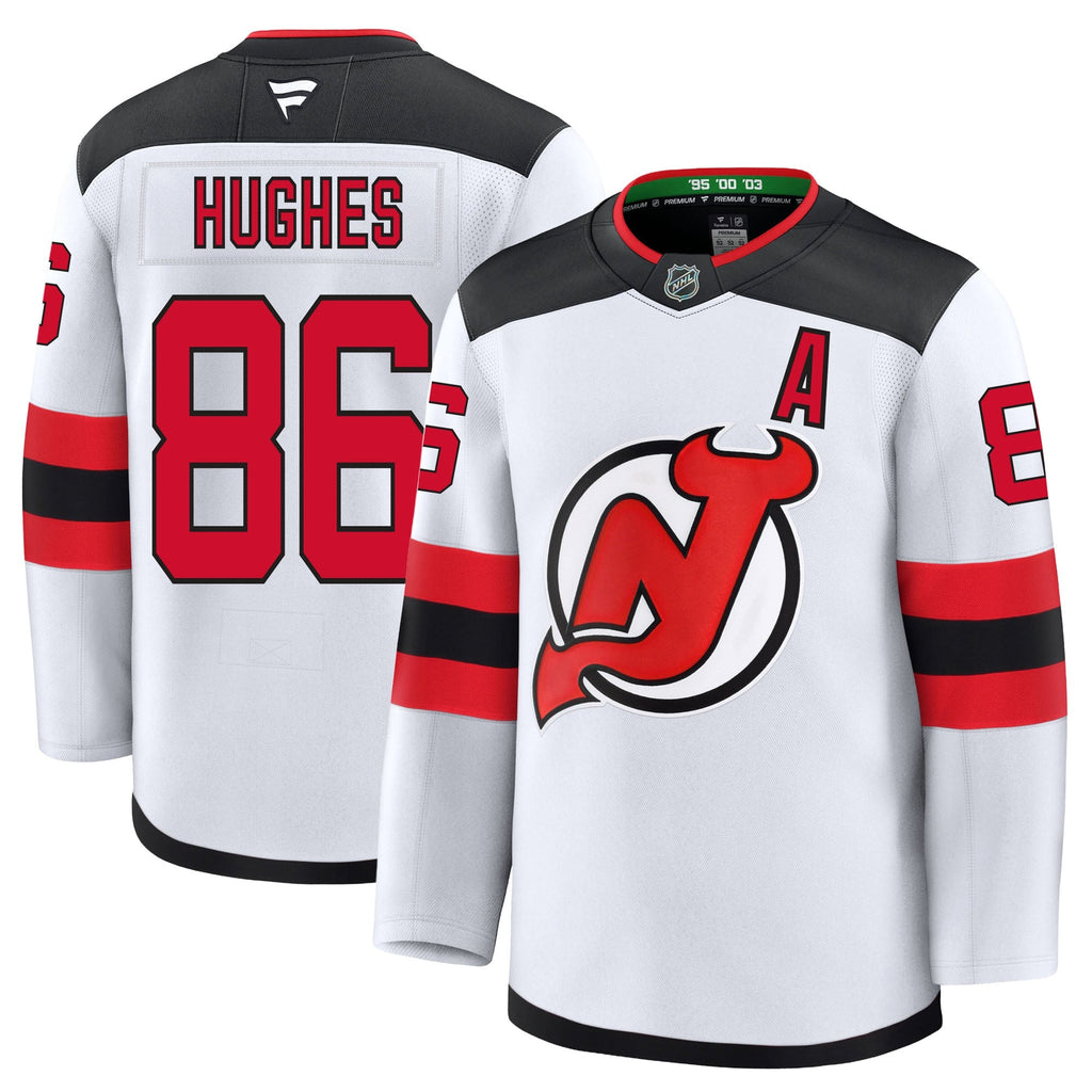 Jack Hughes New Jersey Devils Fanatics Premium Away Jersey