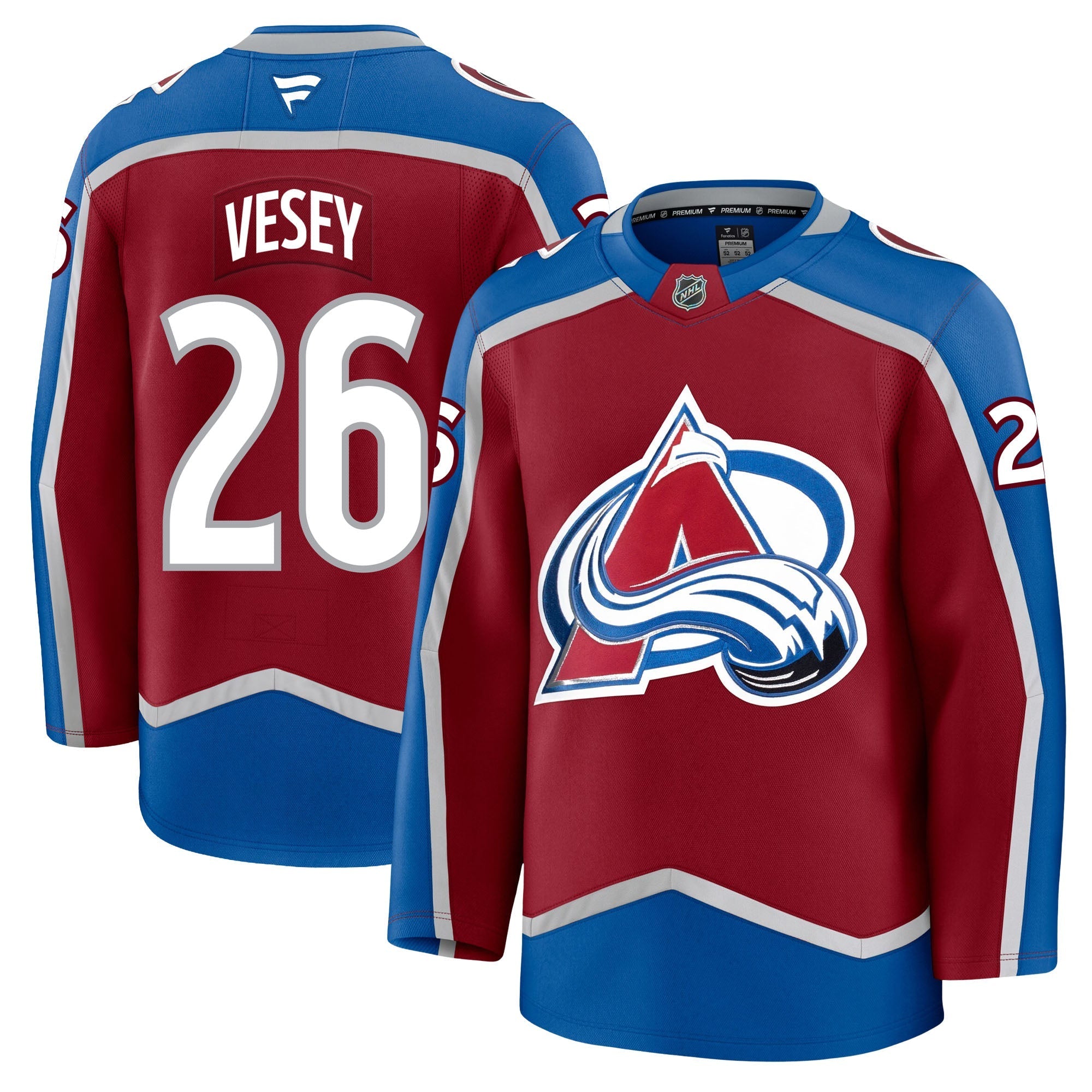 Jimmy Vesey Colorado Avalanche Fanatics Premium Home Jersey