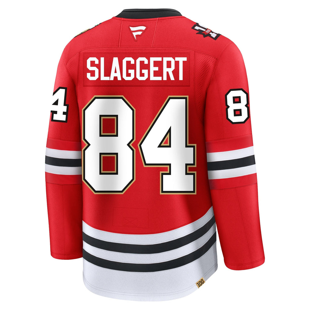 Landon Slaggert Chicago Blackhawks Fanatics Centennial Premium Jersey