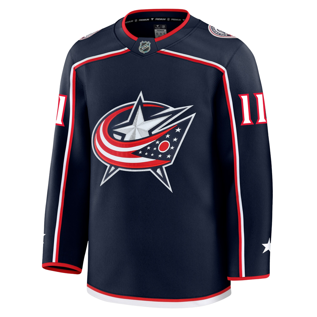 Luke Kunin Columbus Blue Jackets Fanatics Premium Home Jersey