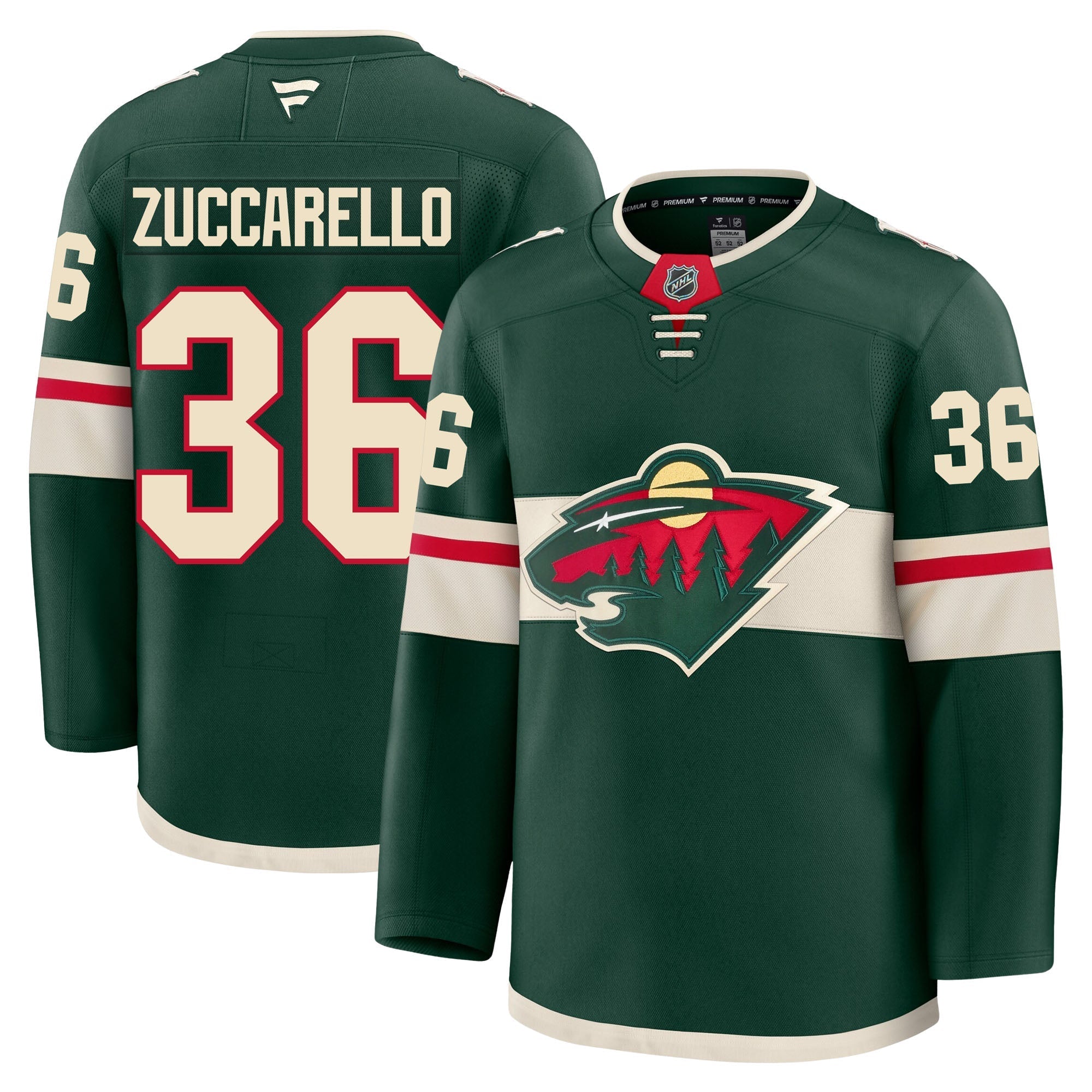Mats Zuccarello Minnesota Wild Fanatics Premium Home Jersey