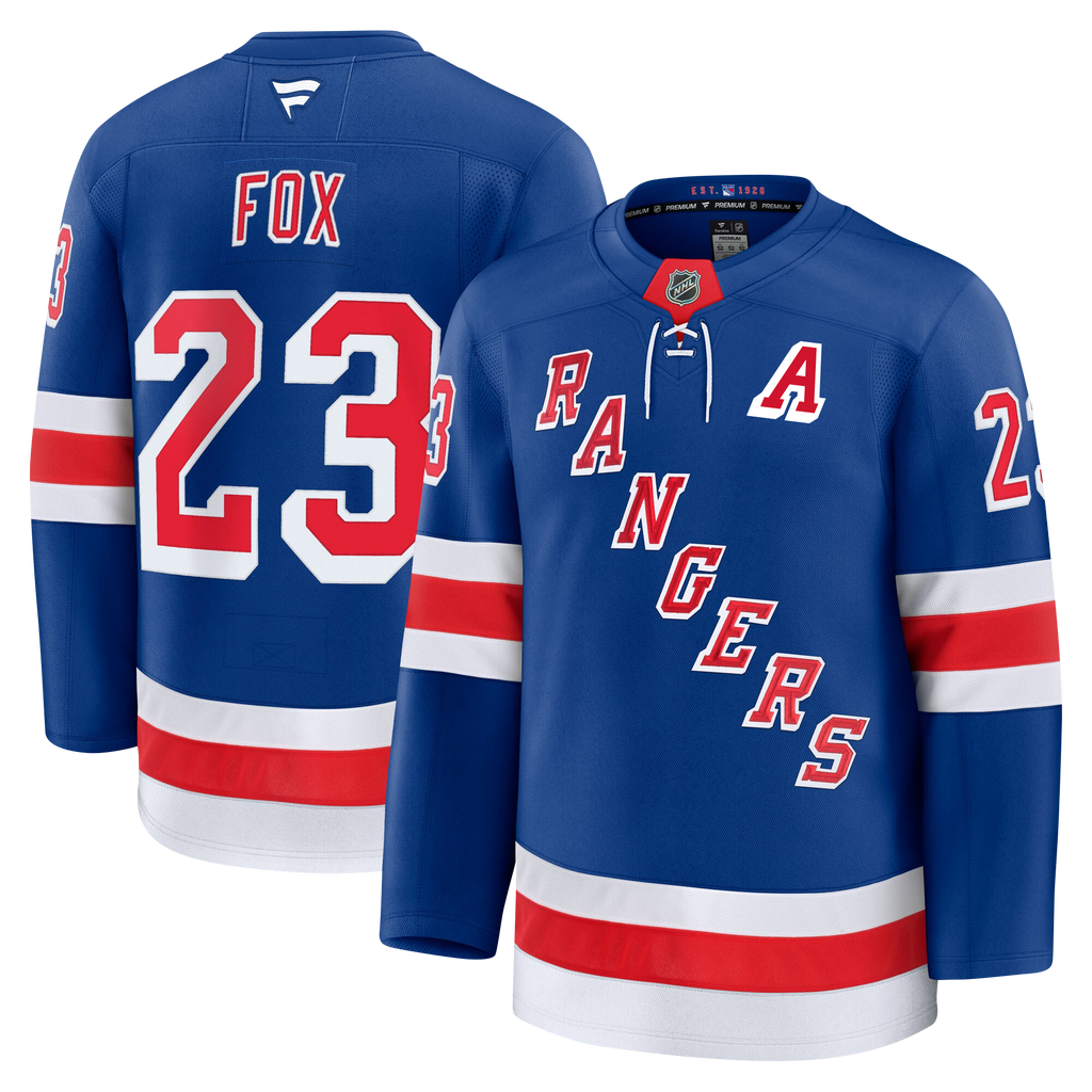 Adam Fox New York Rangers Fanatics Premium Home Jersey