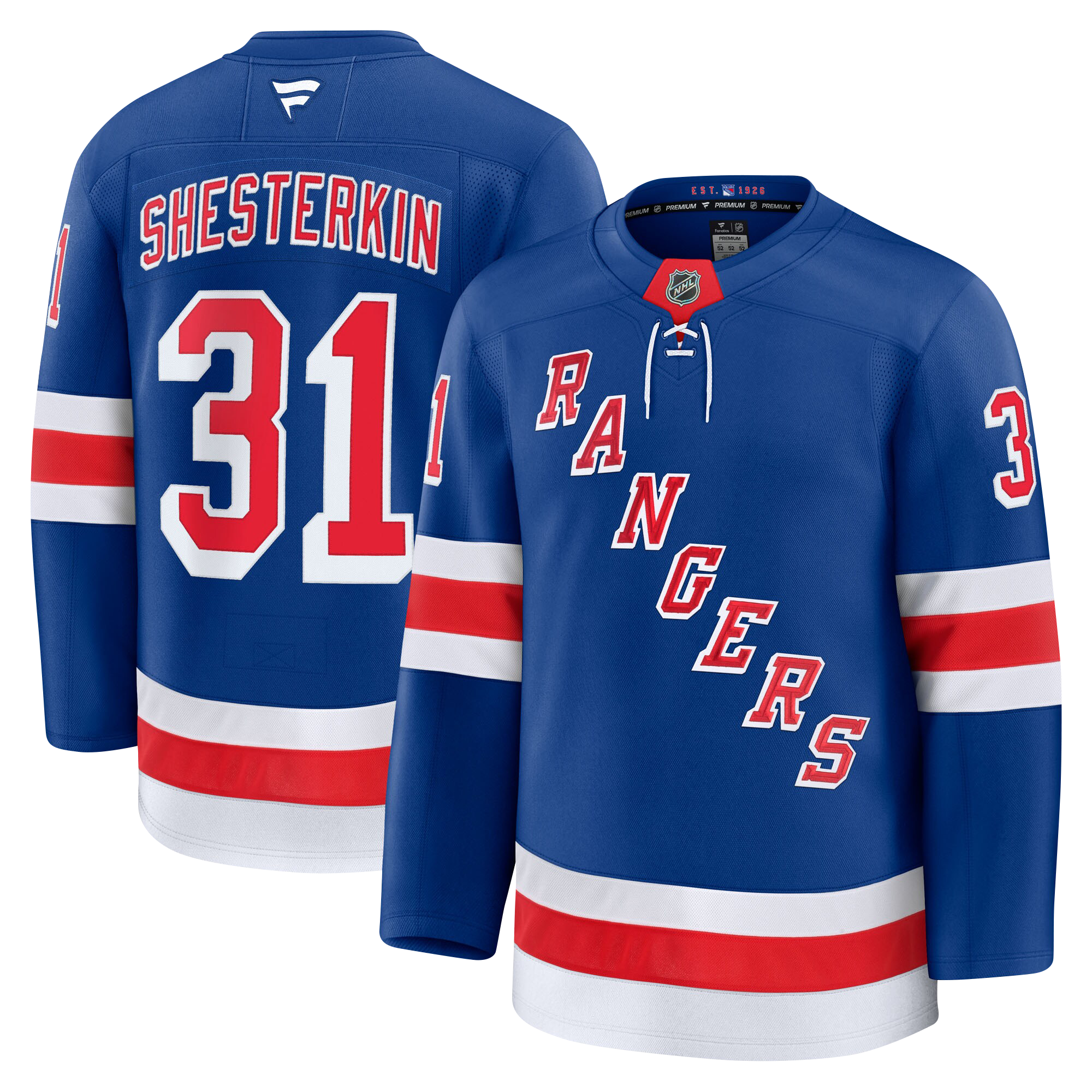 Igor Shesterkin New York Rangers Fanatics Premium Home Jersey