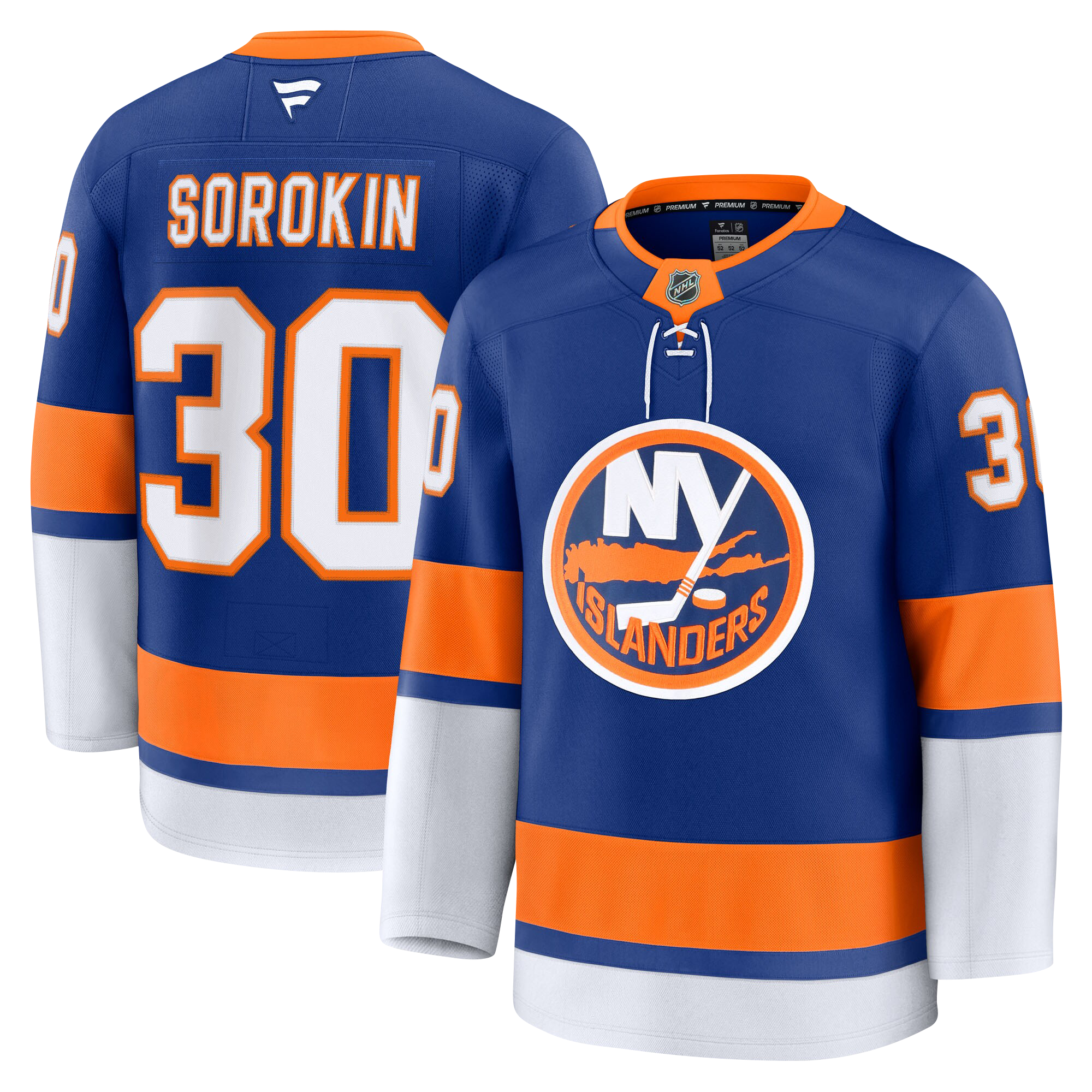 Ilya Sorokin New York Islander Fanatics Premium Home Jersey