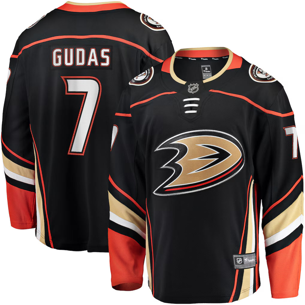 Radko Gudas Anaheim Ducks Home Breakaway Jersey - Black
