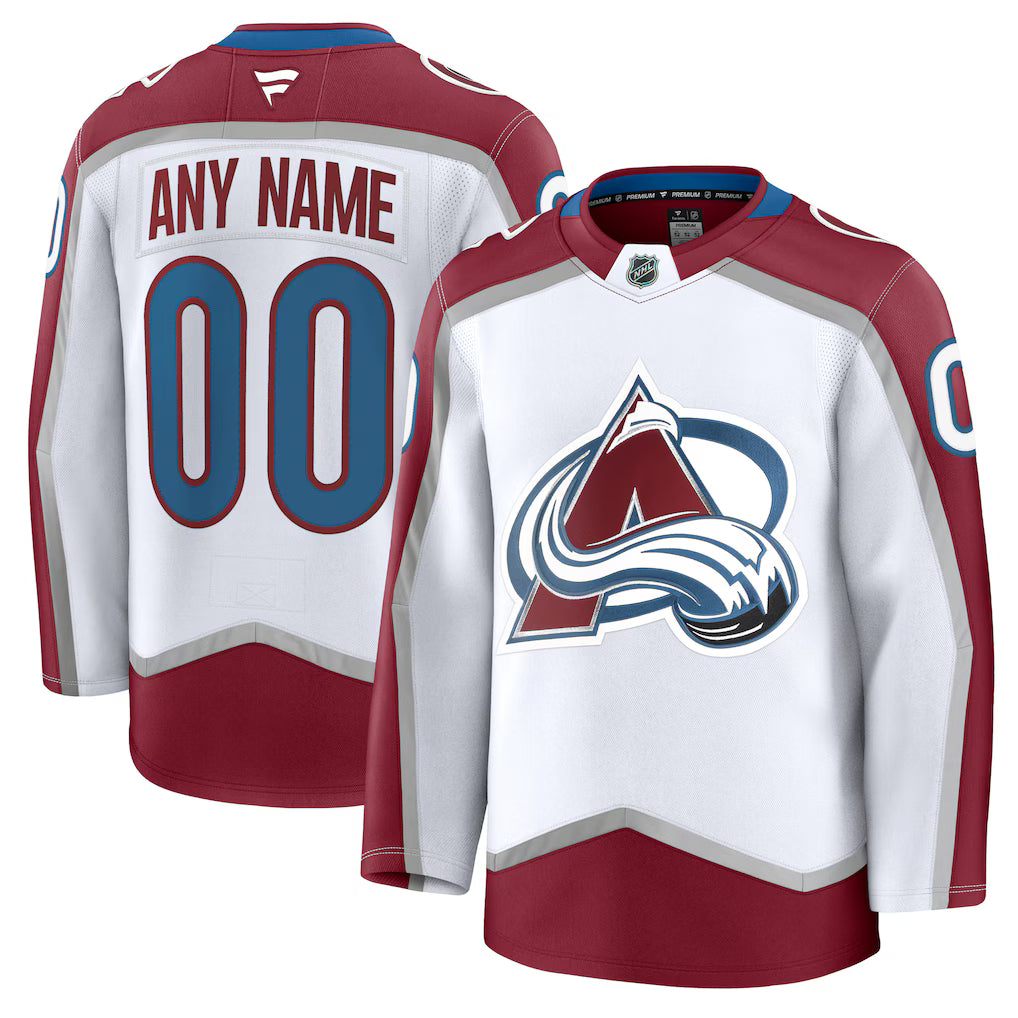 Colorado Avalanche Away Premium Custom Jersey - White