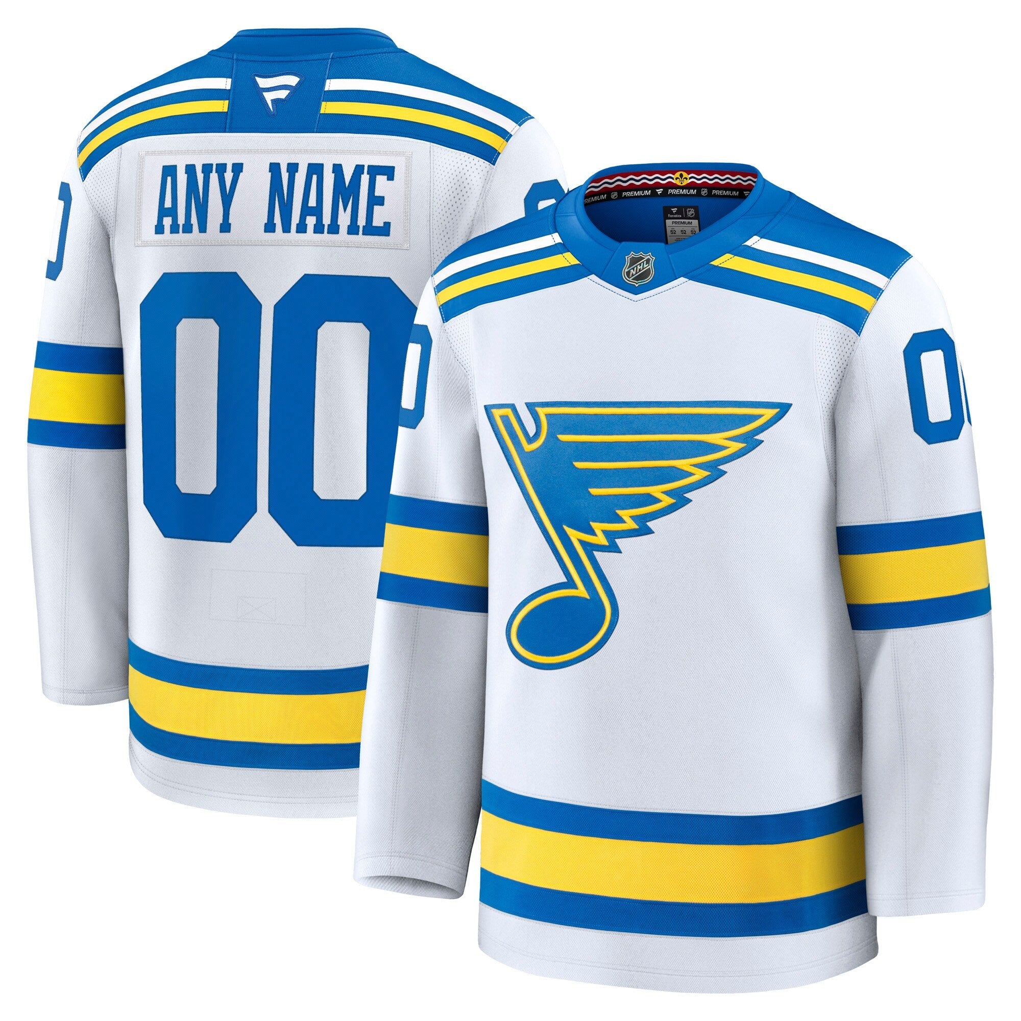 Customizable St. Louis Blues 2025 Fanatics Premium Official NHL Away Jersey