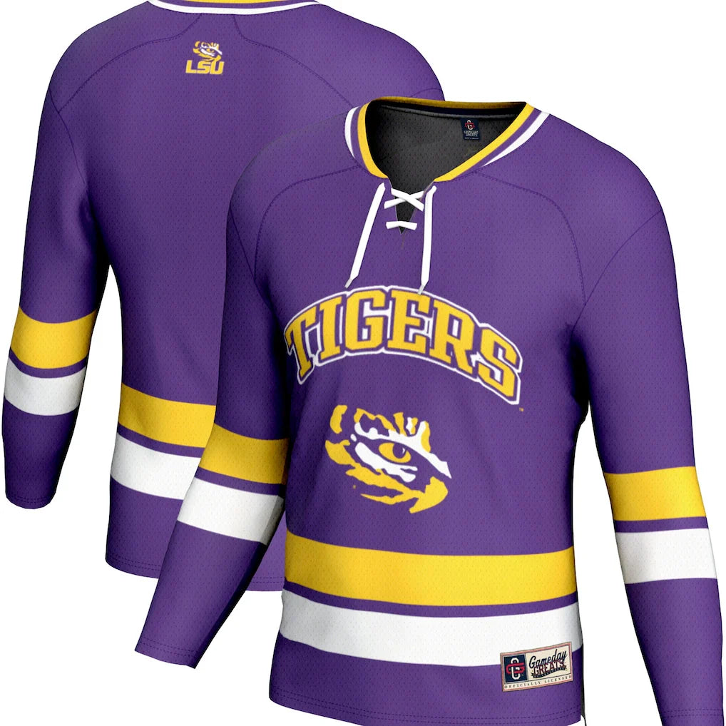 LSU Tigers GameDay Greats Spirit Hockey Jersey - Purple