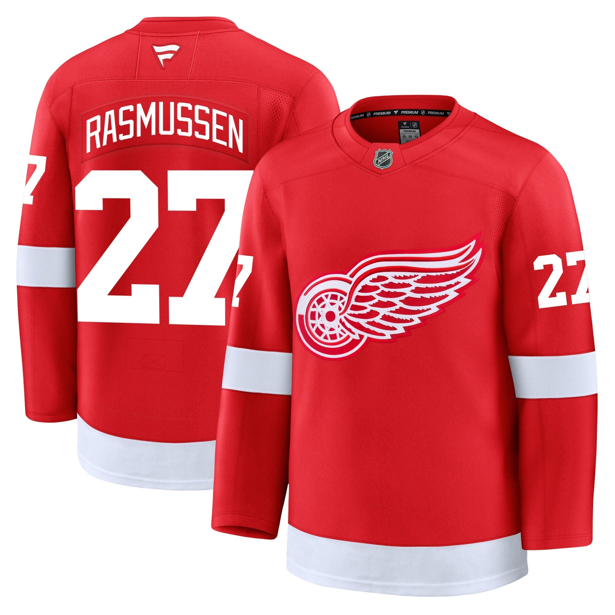 Michael Rasmussen Detroit Red Wings Fanatics Premium Home Jersey