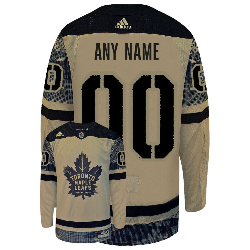 Customizable Toronto Maple Leafs Adidas Primegreen 2022 Camo Authentic Jersey