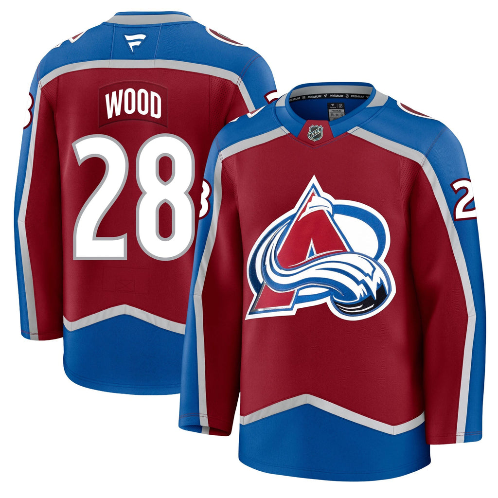 Miles Wood Colorado Avalanche Fanatics Premium Home Jersey
