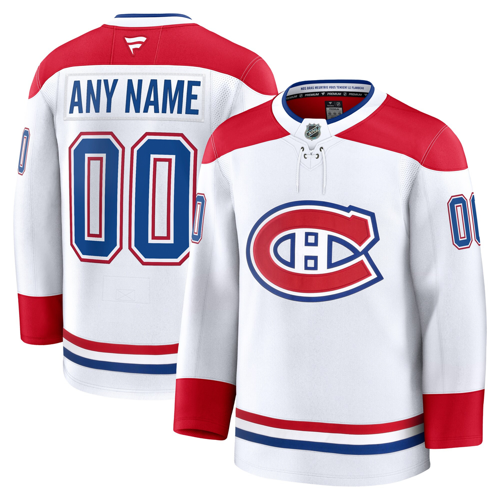 Customizable Montreal Canadiens 2024 Fanatics Premium Official NHL AWAY Jersey