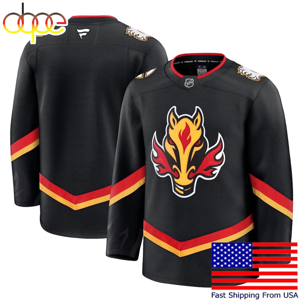 NHL Calgary Flames Black Limited Hockey Jersey, Calgary Flames Jersey