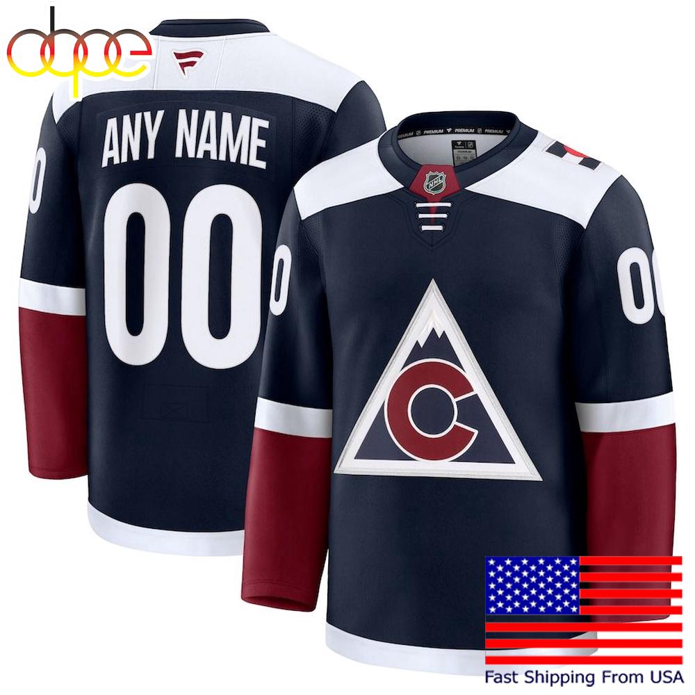 NHL Colorado Avalanche Alternate New Design 2025 Custom Hockey Jersey