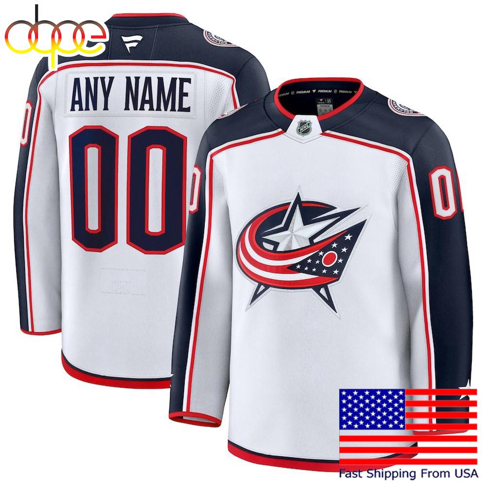 NHL Columbus Blue Jackets Away New Design 2025 Custom Hockey Jersey