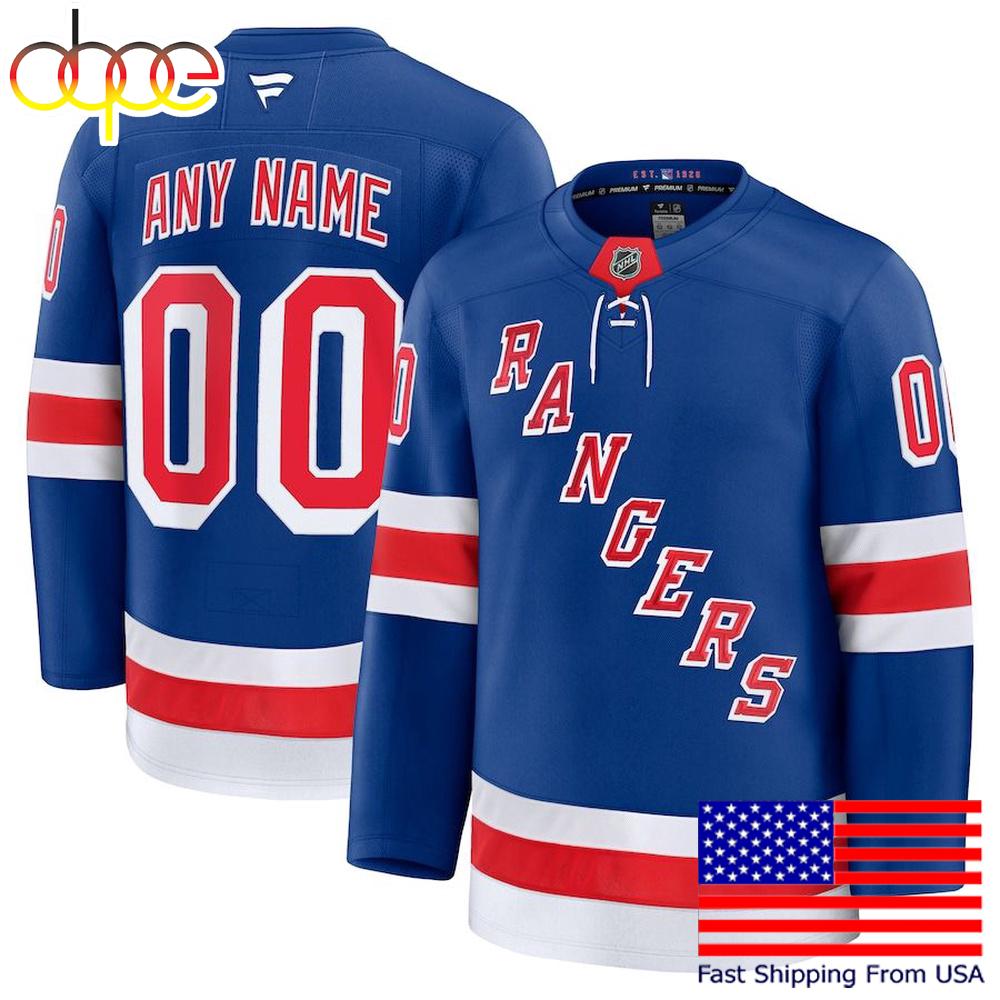 NHL New York Rangers Home New Design 2025 Custom Hockey Jersey
