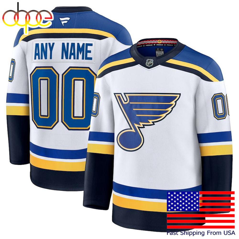 NHL St Louis Blues Away New Design 2025 Custom Hockey Jersey