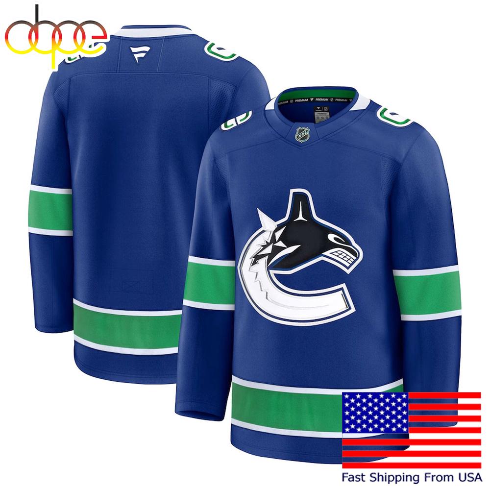 NHL Vancouver Canucks Royal Orca Blue Limited Hockey Jersey, Vancouver Canucks Jersey