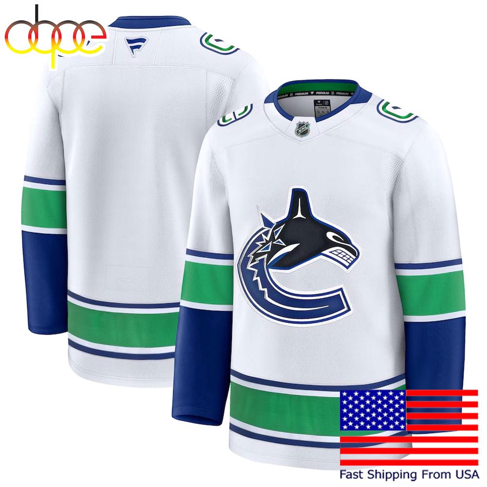 NHL Vancouver Canucks White Orca Vancouver Canucks Limited Hockey Jersey, Vancouver Canucks Jersey