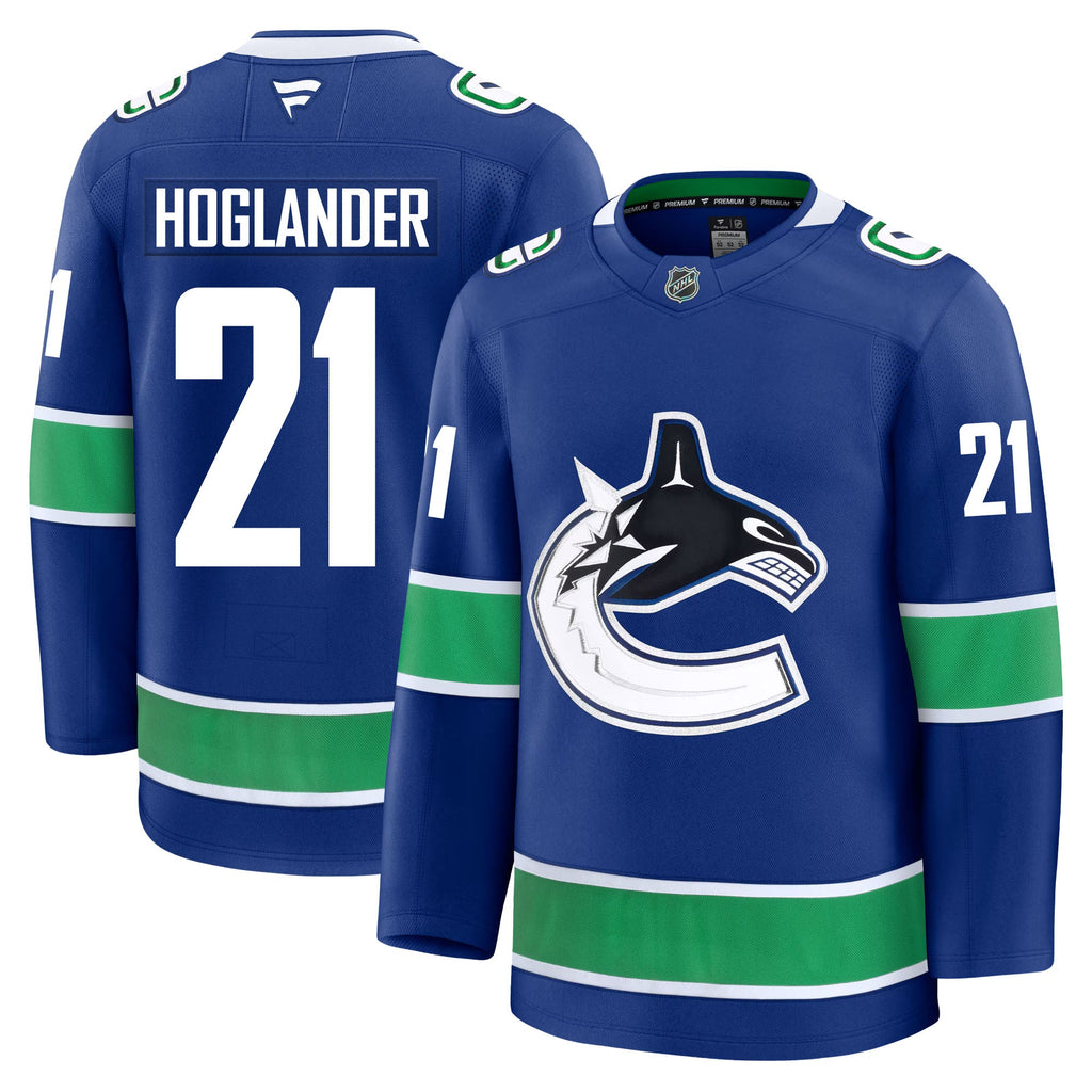 Nils Hoglander Vancouver Canucks Fanatics Premium Home Jersey