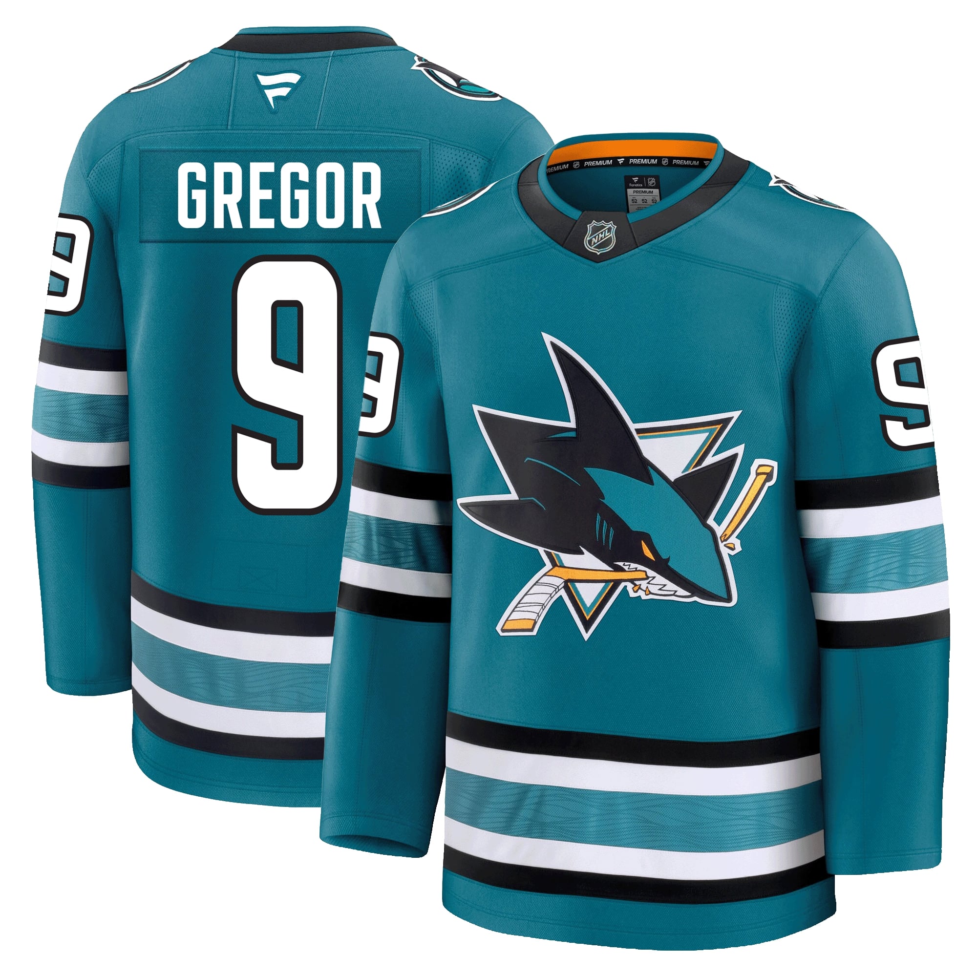 Noah Gregor San Jose Sharks Fanatics Premium Home Jersey