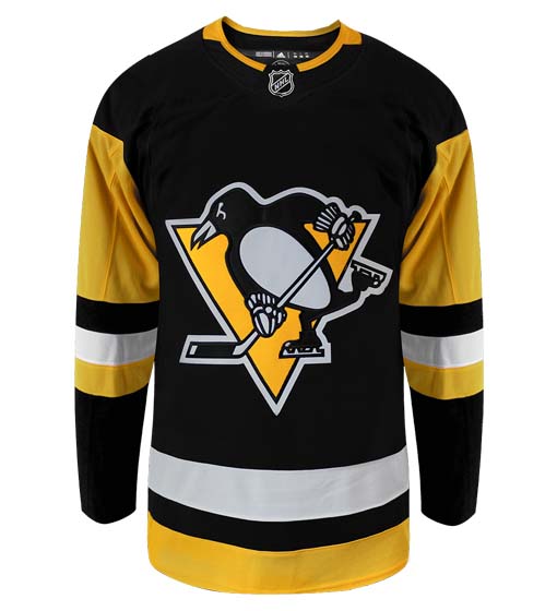Customizable Pittsburgh Penguins Adidas Primegreen Authentic NHL Hockey Jersey