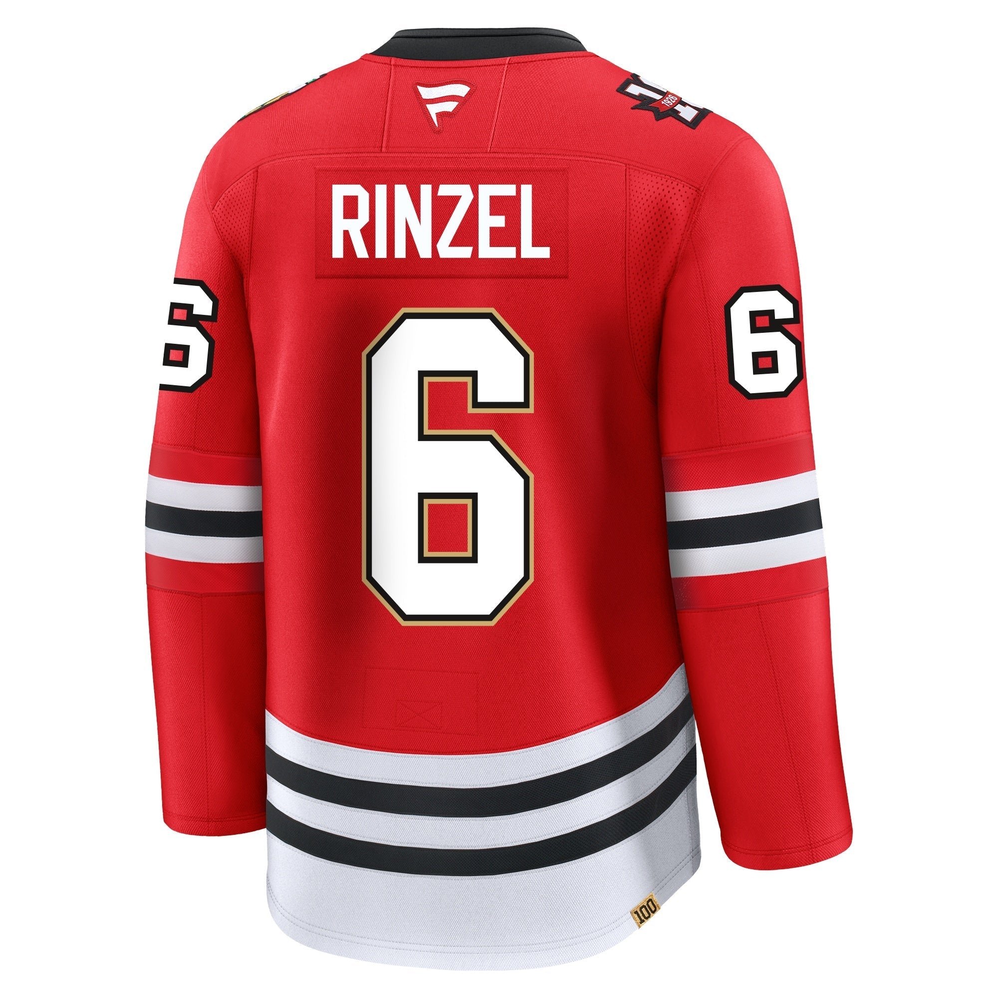 Sam Rinzel Chicago Blackhawks Fanatics Centennial Premium Jersey