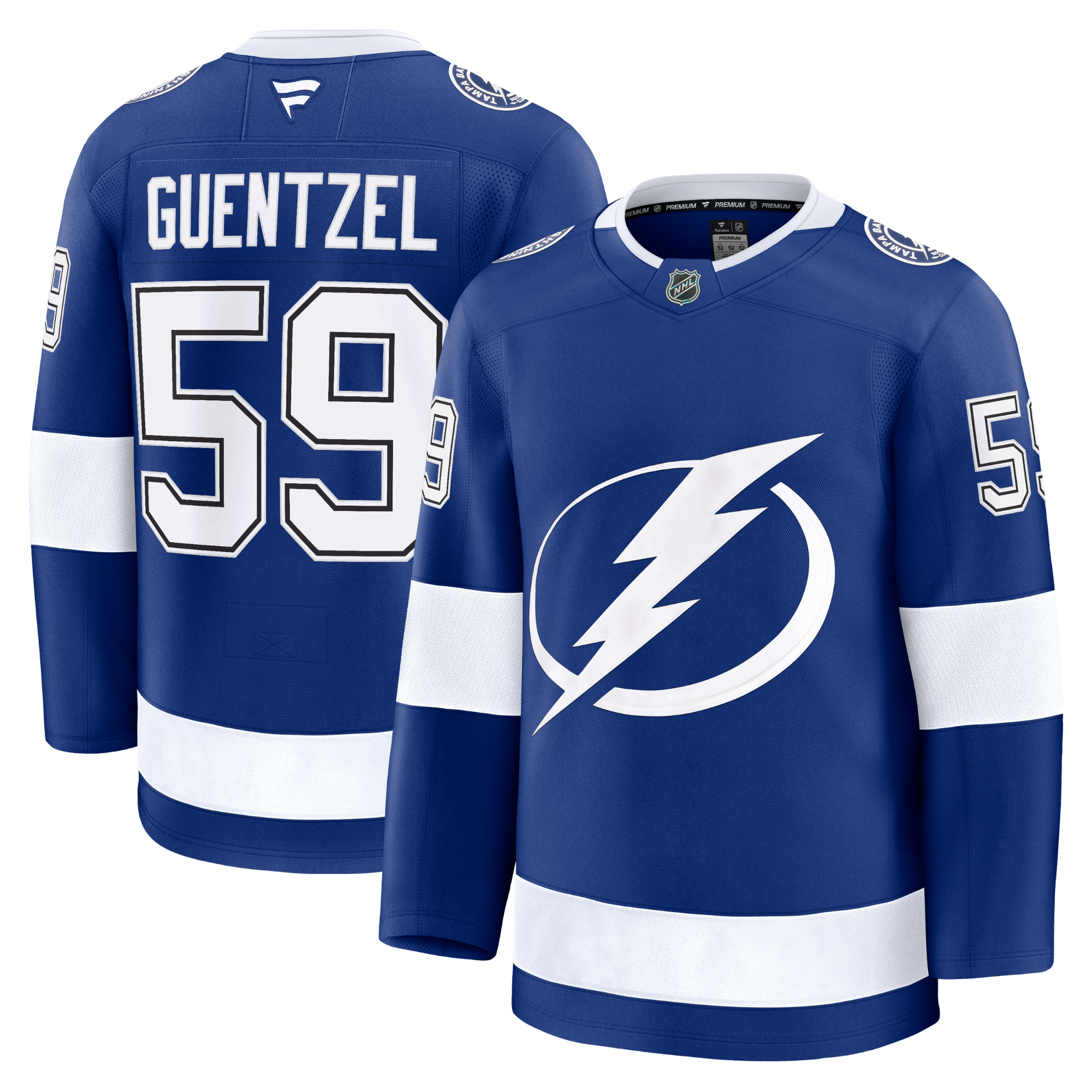 Jake Guentzel Tampa Bay Lightning Fanatics Premium Home Jersey