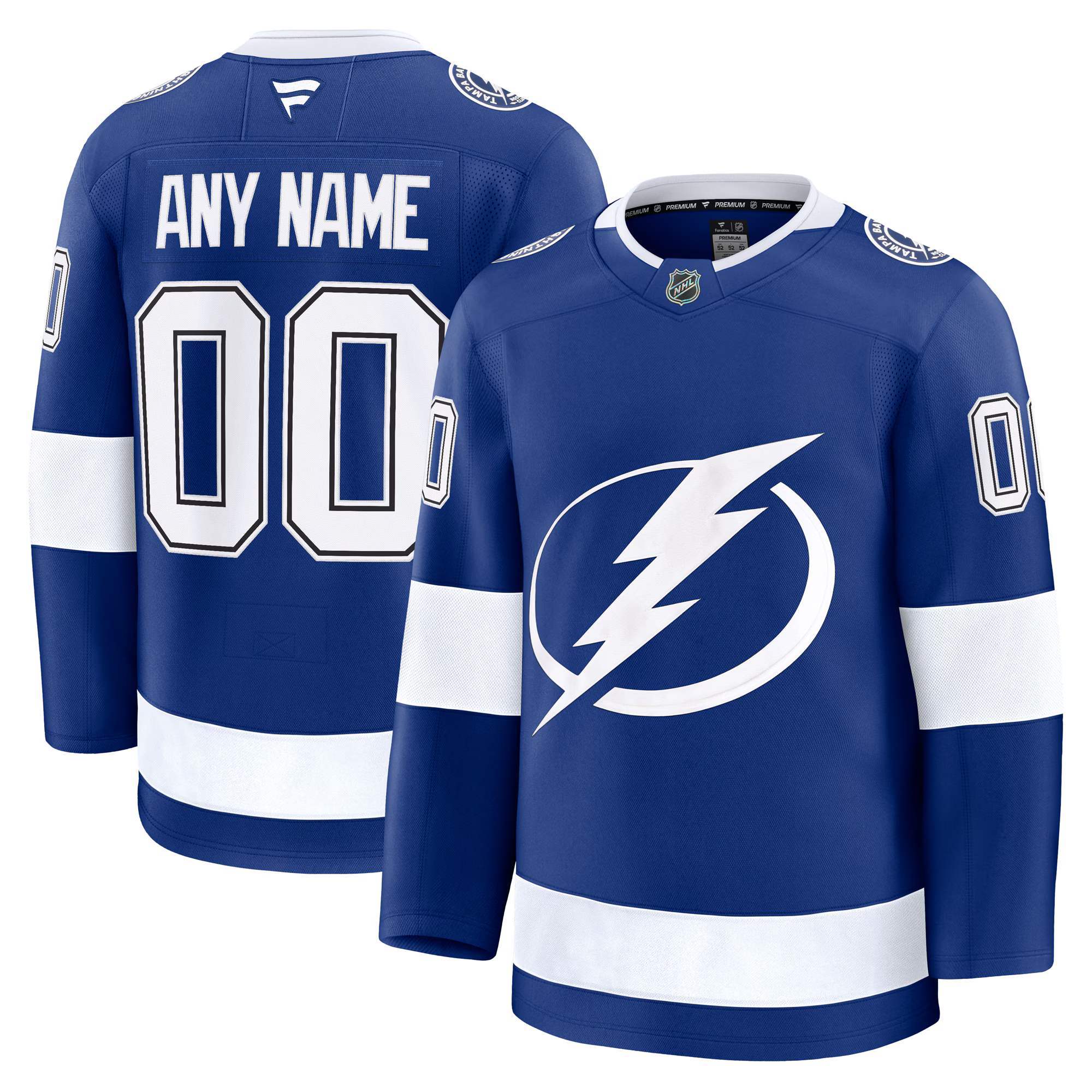 Customizable Tampa Bay Lightning 2024 Fanatics Premium Official NHL HOME Jersey