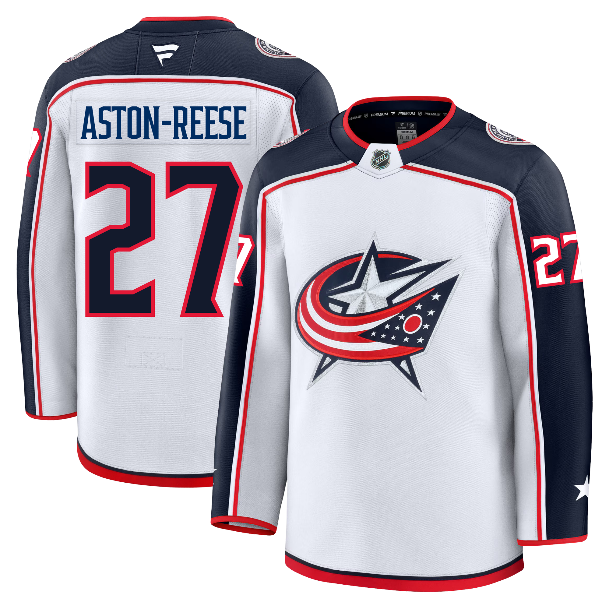 Zachary Aston Reese Columbus Blue Jackets Fanatics Premium Away Jersey